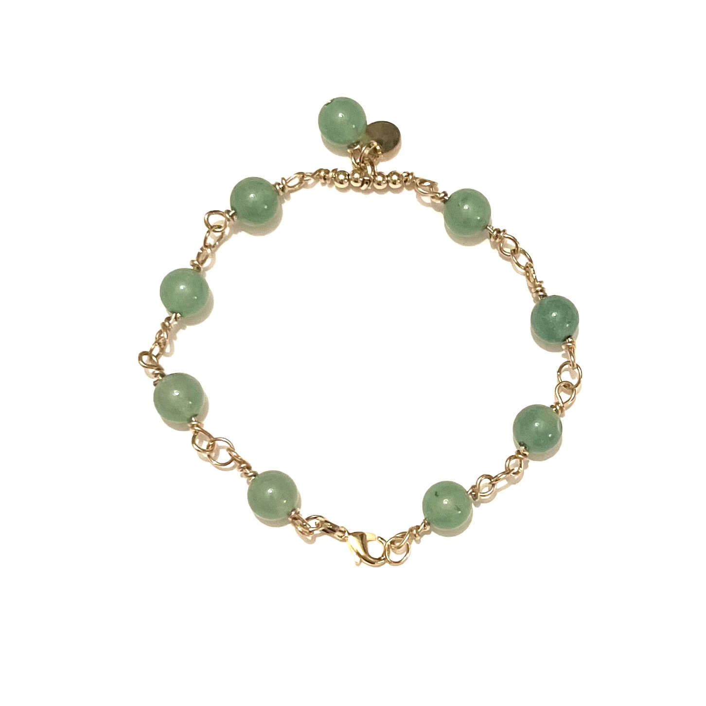 Armband i gold-filled med aventurine